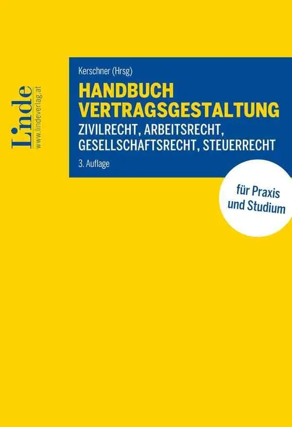 Cover: 9783707345438 | Handbuch Vertragsgestaltung | Benjamin Dobler (u. a.) | Buch | 500 S.