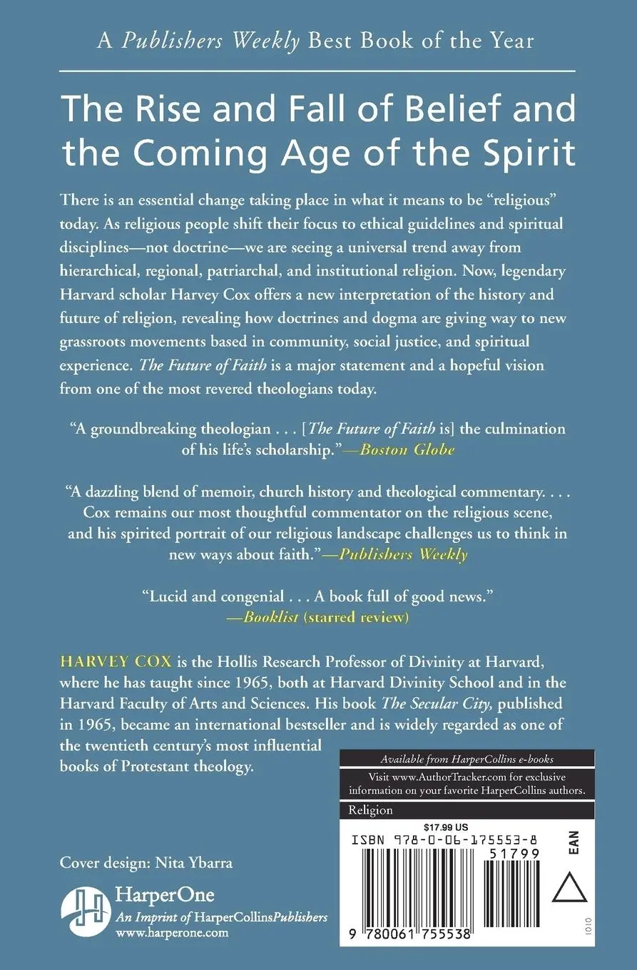 Rückseite: 9780061755538 | Future of Faith, The | Harvey Cox | Taschenbuch | Englisch | 2010