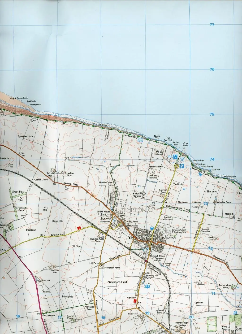 Bild: 9780319245538 | Scarborough, Bridlington and Flamborough Head | Ordnance Survey | 2015