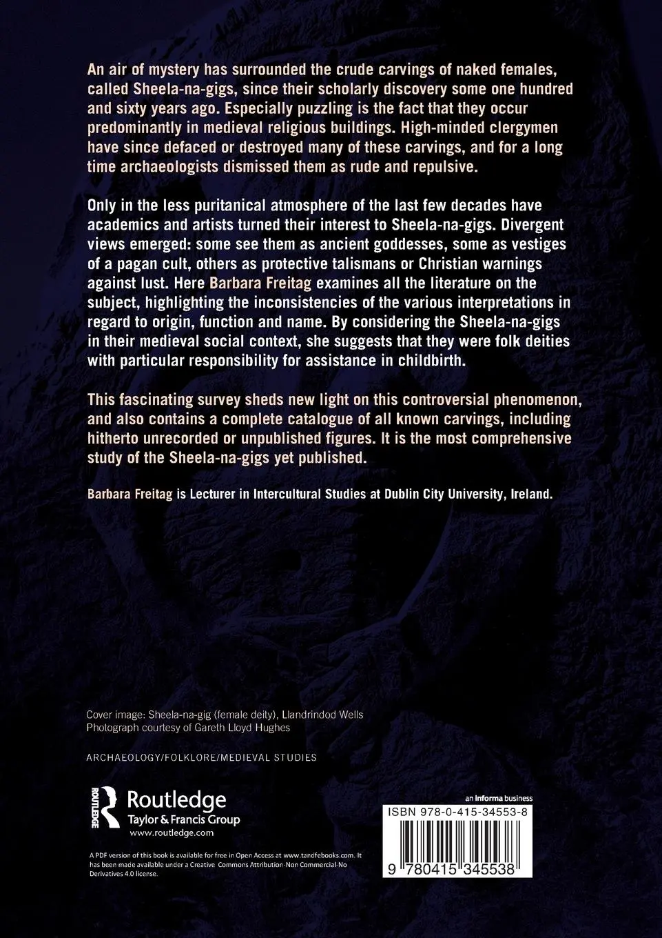 Rückseite: 9780415345538 | Sheela-na-gigs | Unravelling an Enigma | Barbara Freitag | Taschenbuch
