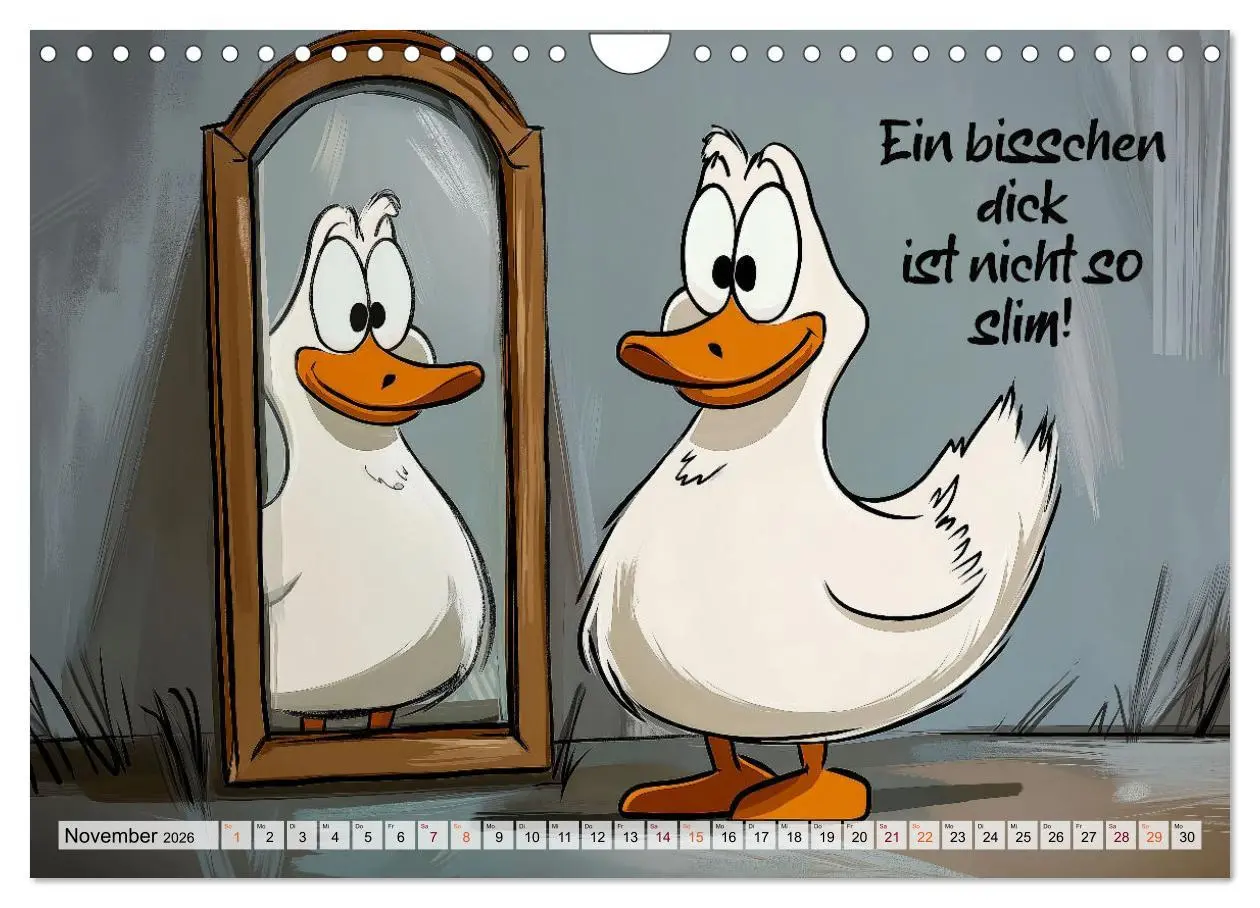 Bild: 9783457315538 | Gans coole Sprüche (Wandkalender 2026 DIN A4 quer), CALVENDO...