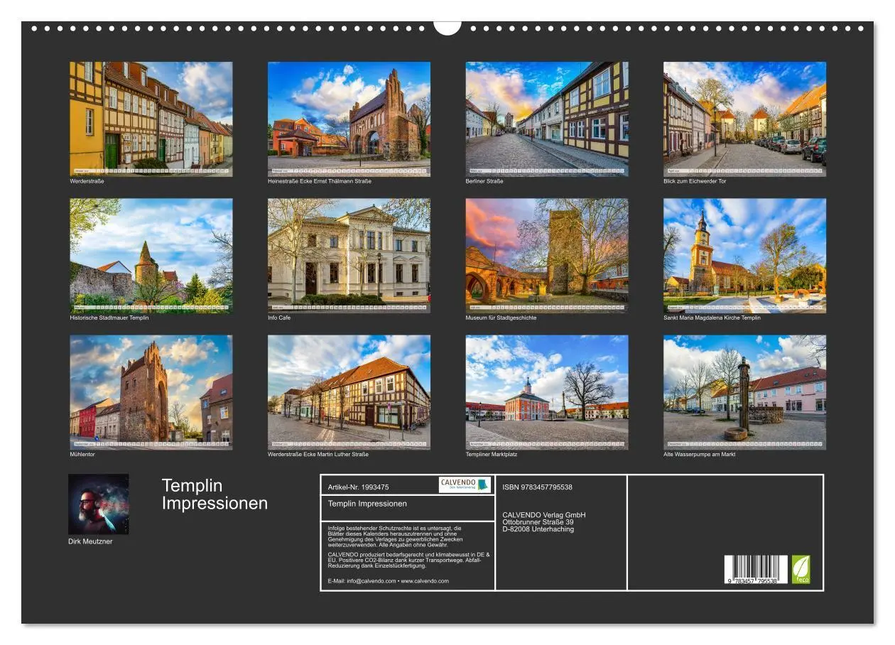 Bild: 9783457795538 | Templin Impressionen (Wandkalender 2026 DIN A2 quer), CALVENDO...