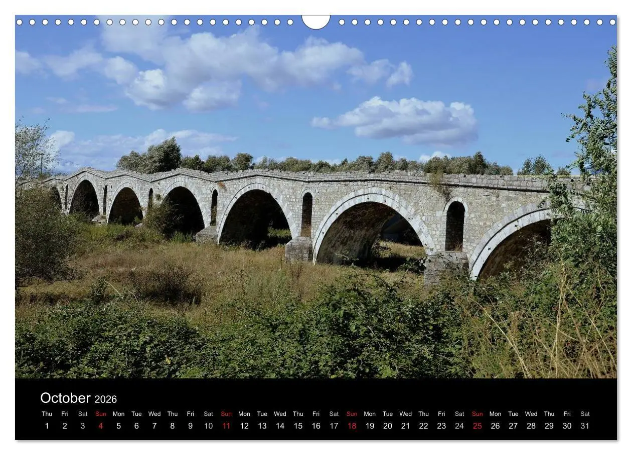 Bild: 9783516575538 | Monuments of Kosovo 2026 (Wall Calendar 2026 DIN A3 landscape),...