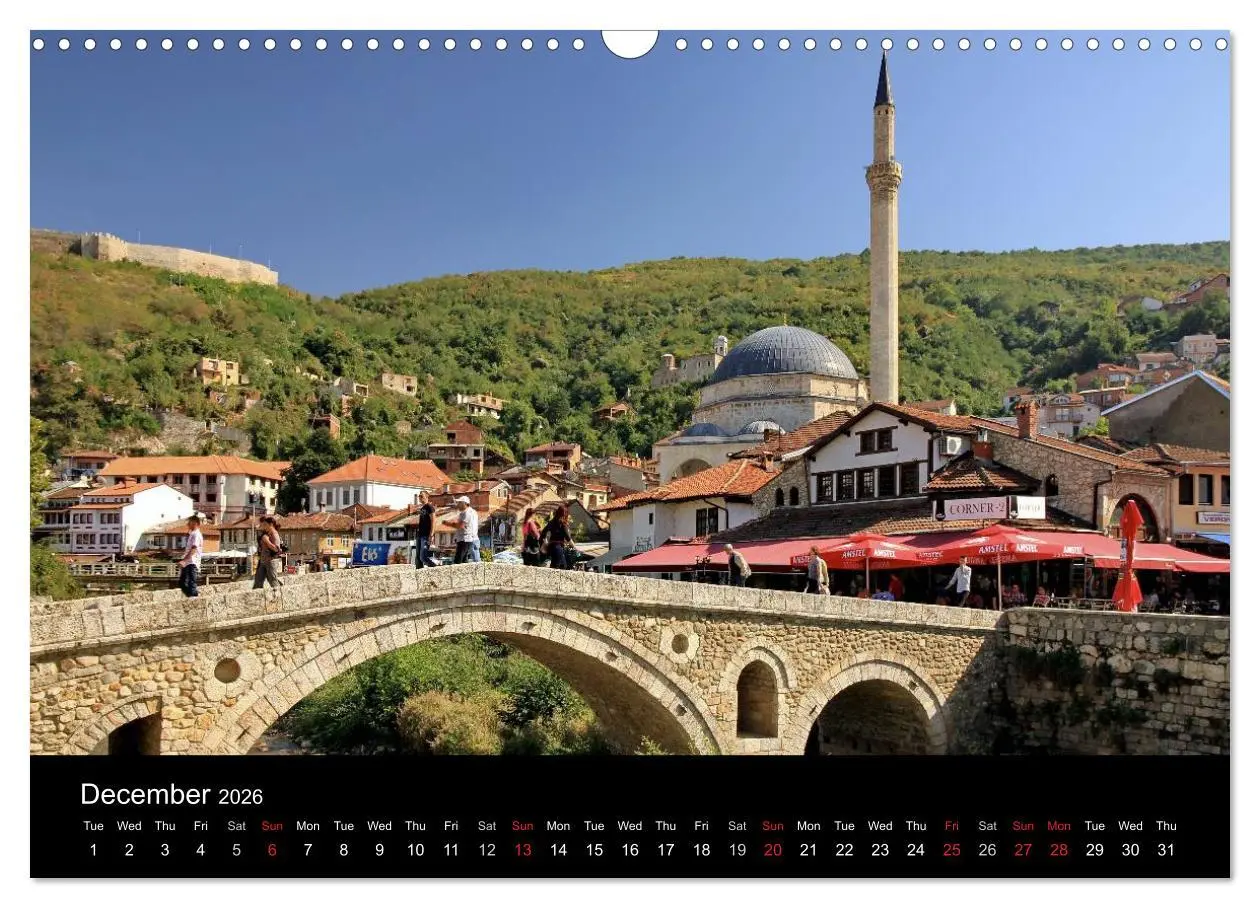 Bild: 9783516575538 | Monuments of Kosovo 2026 (Wall Calendar 2026 DIN A3 landscape),...