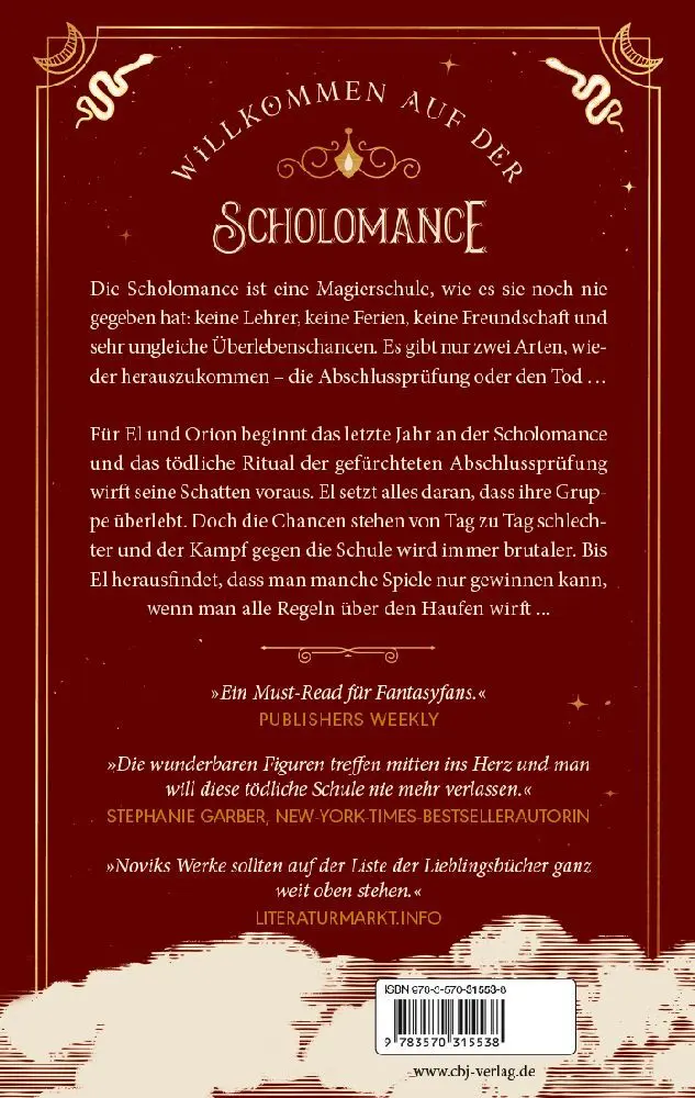 Bild: 9783570315538 | Scholomance - Der letzte Absolvent | Naomi Novik | Taschenbuch | 2023
