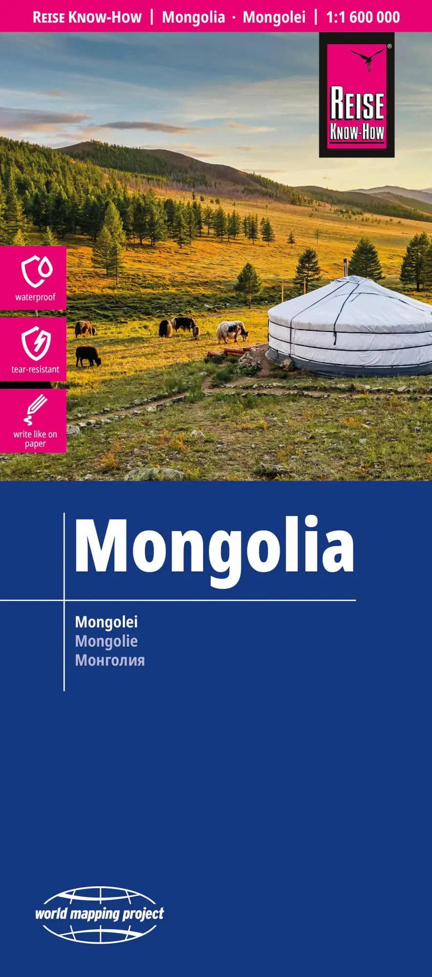 Cover: 9783831775538 | Reise Know-How Mongolei Mongolia (1:1.600.000) | world mapping project