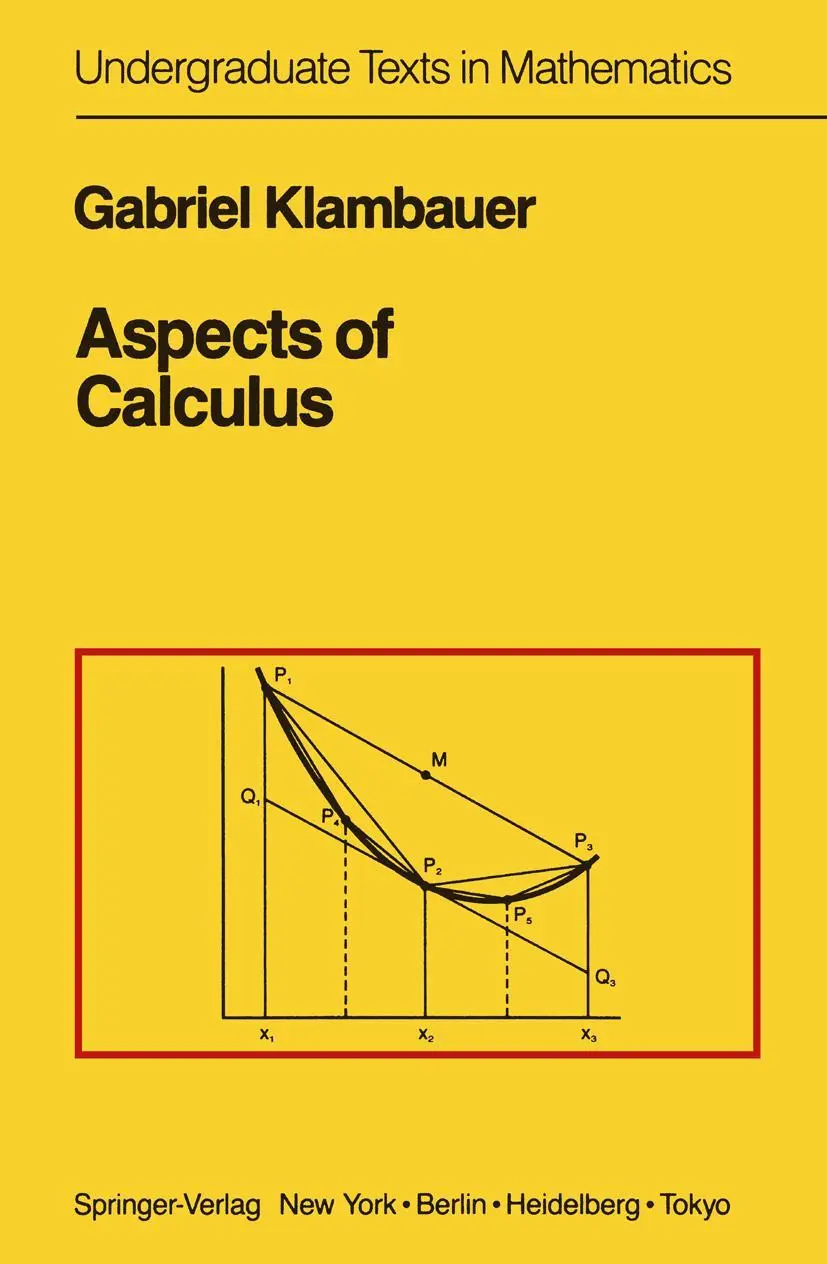 Cover: 9781461395638 | Aspects of Calculus | Gabriel Klambauer | Taschenbuch | x | Englisch Cover: 9781461395638 | Aspects of Calculus | Gabriel Klambauer | Taschenbuch | x | Englisch
