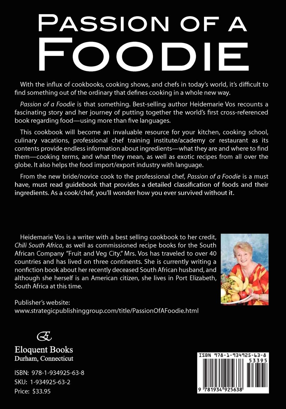 Rückseite: 9781934925638 | Passion of a Foodie - A Kitchen Companion of Cookery Terms | Vos