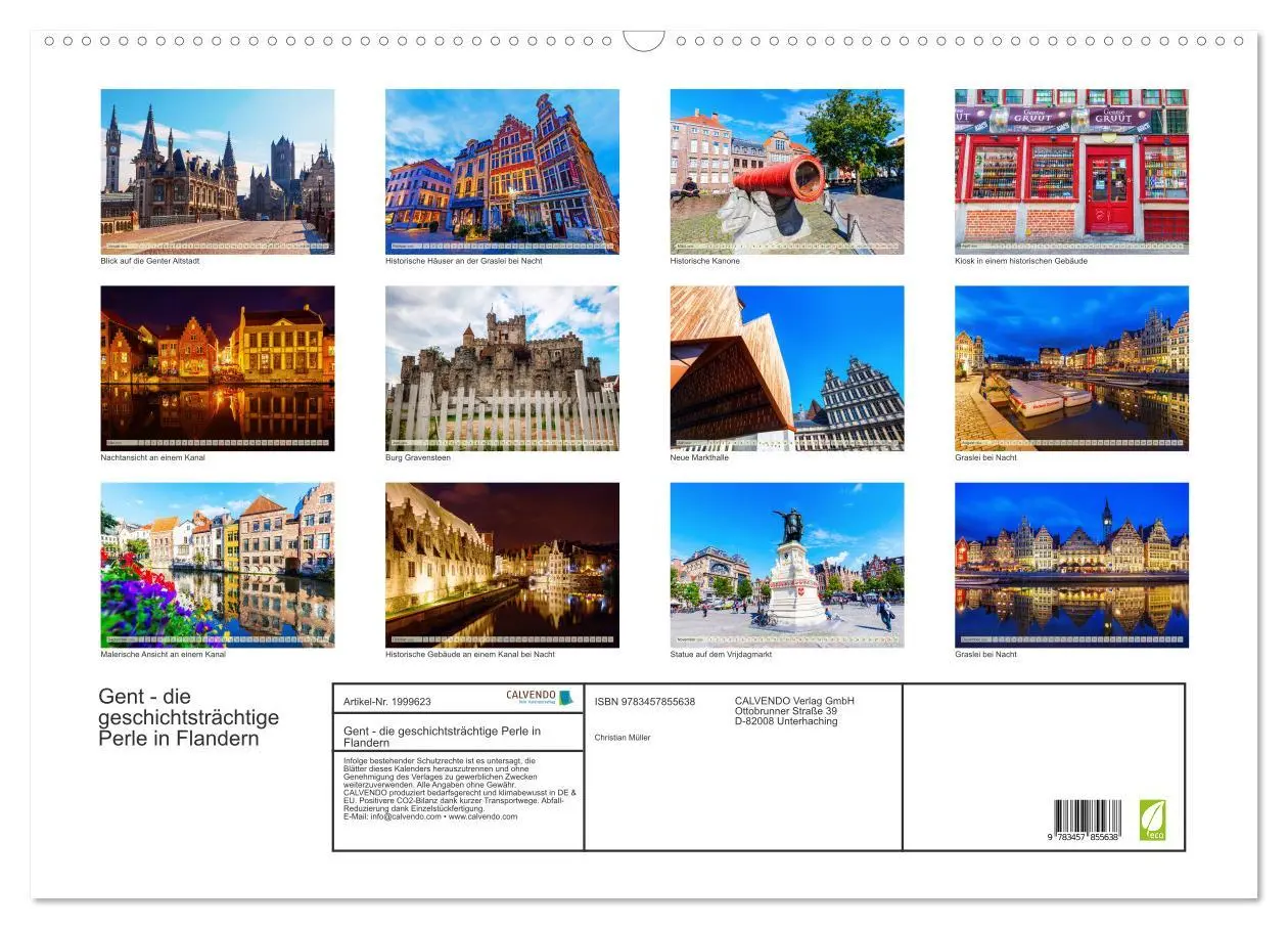 Bild: 9783457855638 | Gent - die geschichtsträchtige Perle in Flandern (Wandkalender 2026...