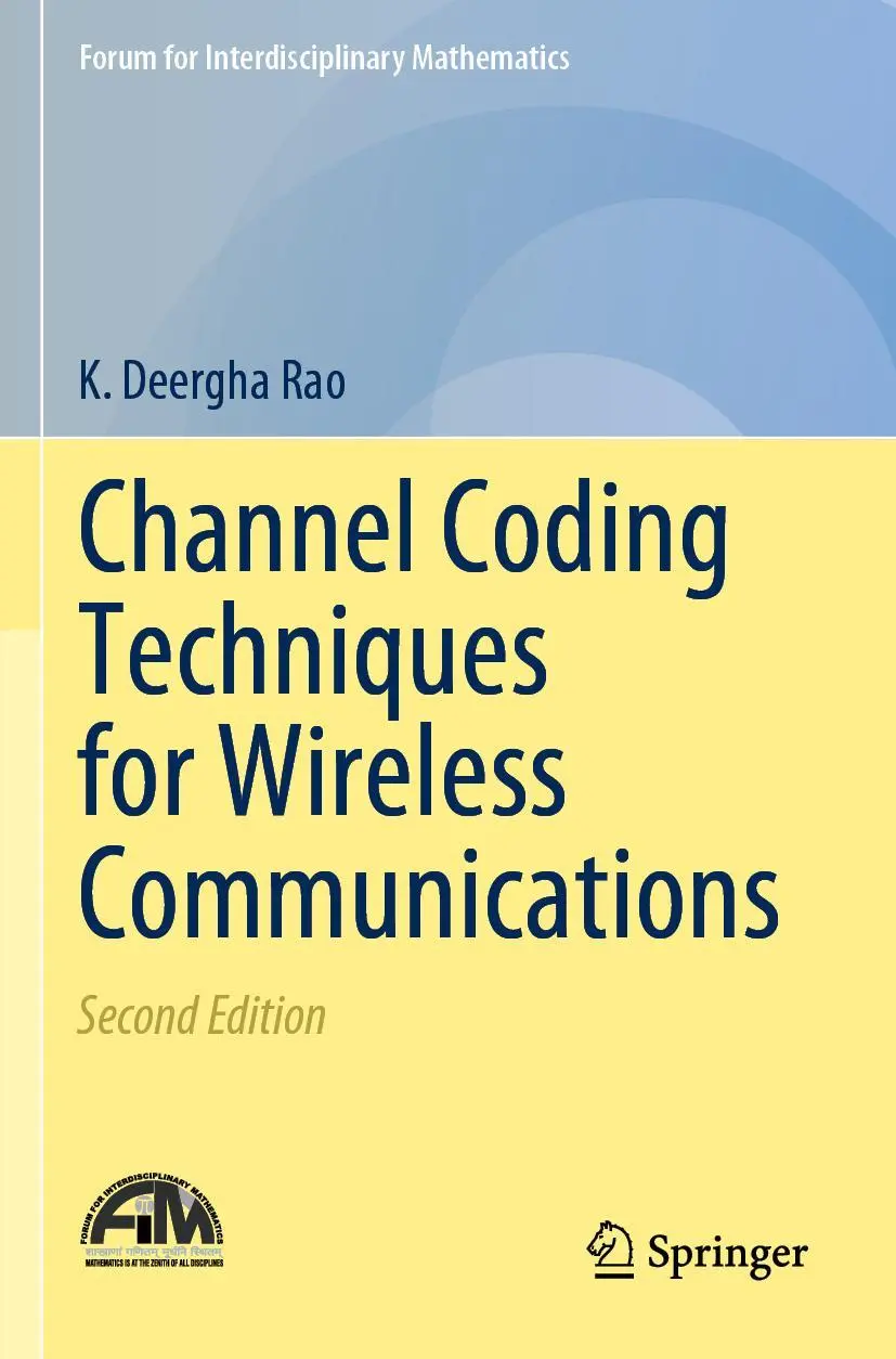 Cover: 9789811505638 | Channel Coding Techniques for Wireless Communications | K. Deergha Rao