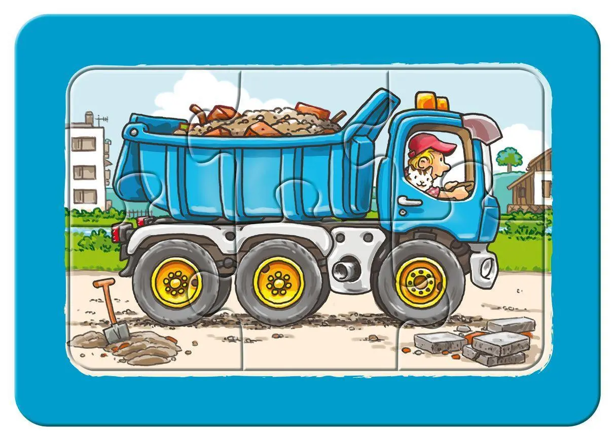 Bild: 4005556065738 | Bagger, Traktor und Kipplader. My first puzzle - Rahmenpuzzle 3 x 6...
