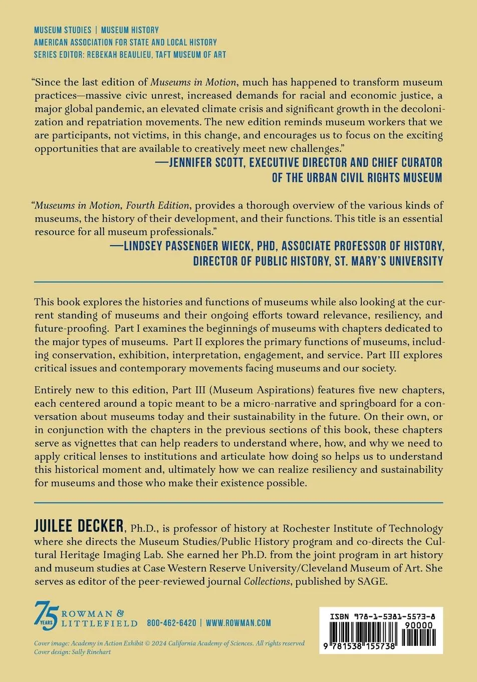 Rückseite: 9781538155738 | Museums in Motion | Juilee Decker | Taschenbuch | Englisch | 2024