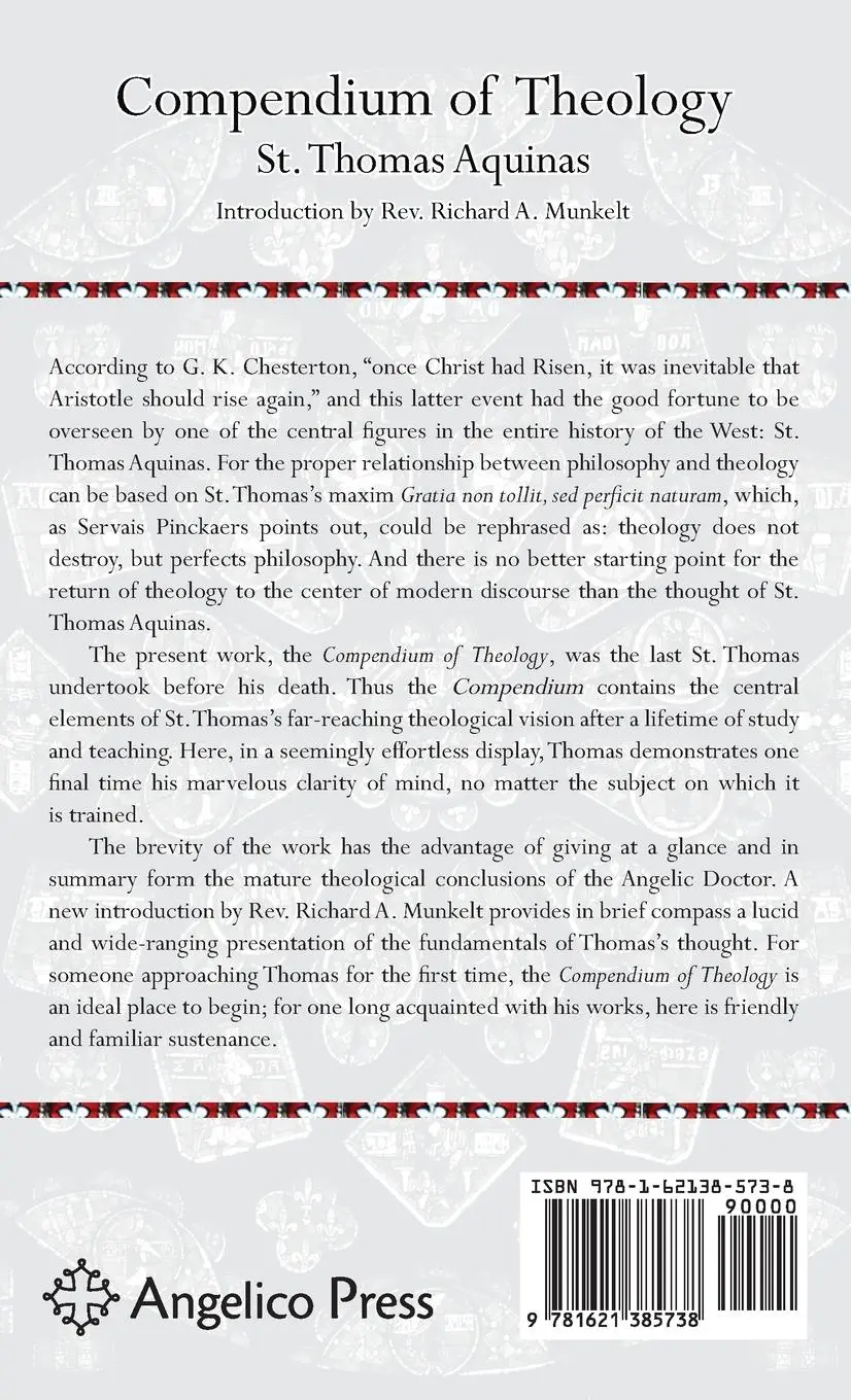 Rückseite: 9781621385738 | Compendium of Theology | Thomas Aquinas | Buch | Englisch | 2012
