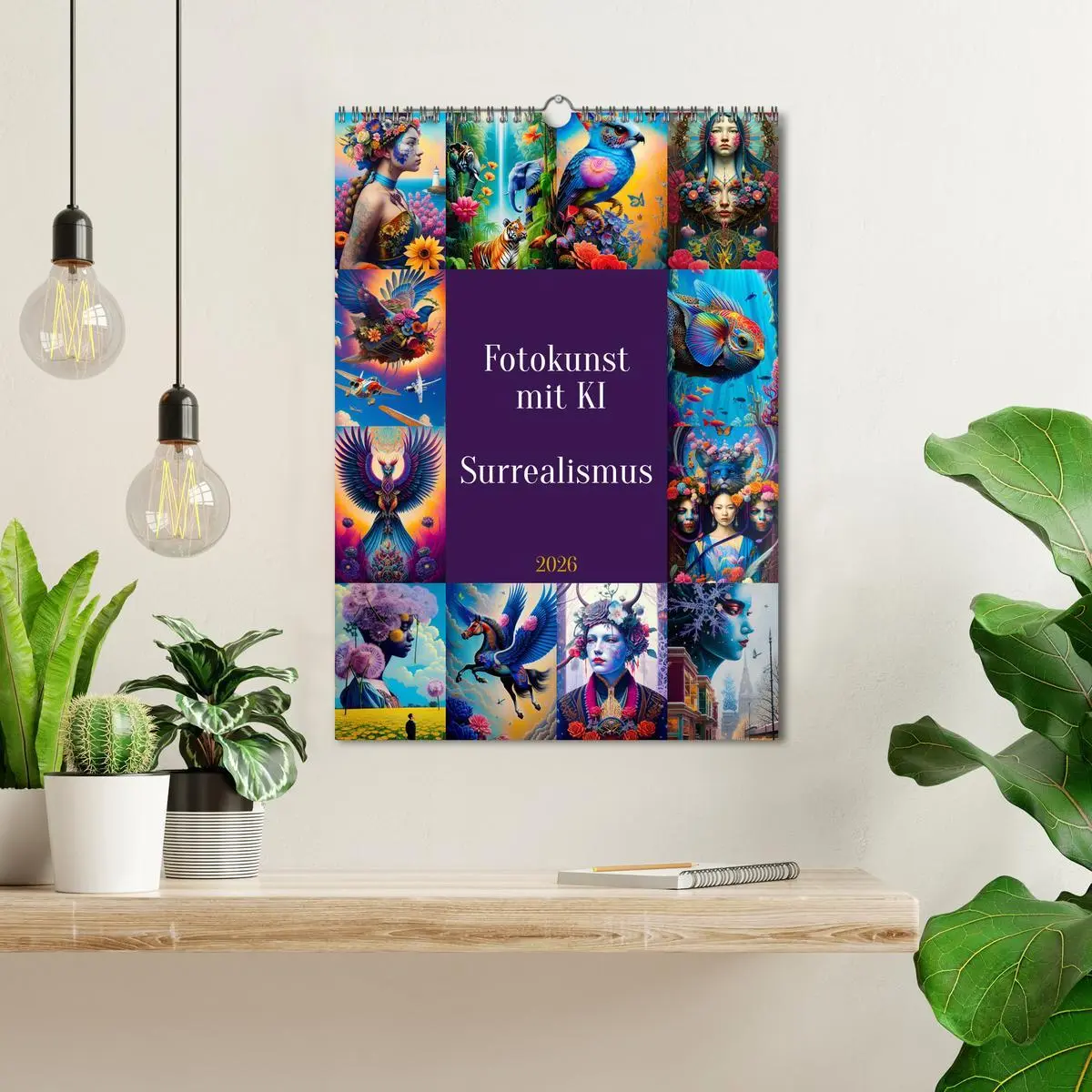 Bild: 9783516315738 | Fotokunst mit KI - Surrealismus (Wandkalender 2026 DIN A3 hoch),...