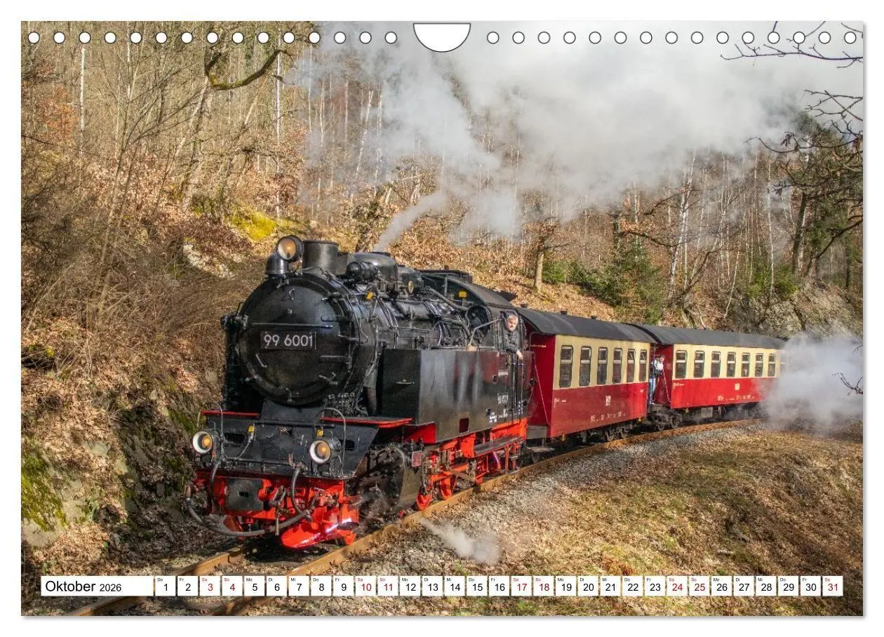 Bild: 9783516625738 | Selketalbahn im Harz (Wandkalender 2026 DIN A4 quer), CALVENDO...