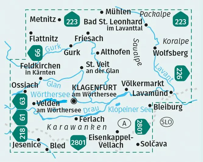 Bild: 9783991215738 | KOMPASS Wanderkarten-Set 294 Klagenfurt und Umgebung (2 Karten)...