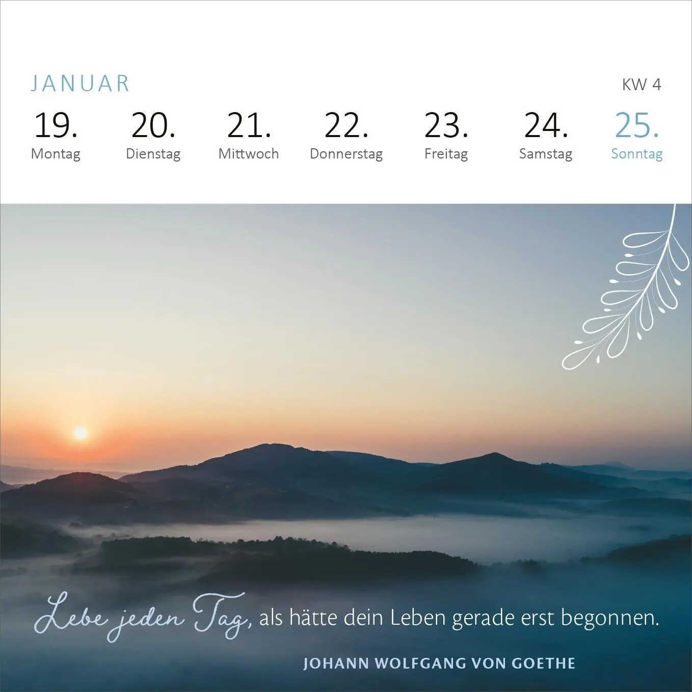 Bild: 4014489135838 | Mini-Wochenkalender Gelassenheit 2026 | Kalender | Spiralaufsteller
