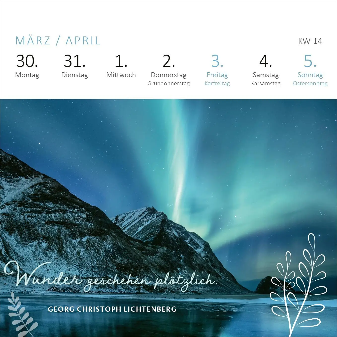 Bild: 4014489135838 | Mini-Wochenkalender Gelassenheit 2026 | Kalender | Spiralaufsteller