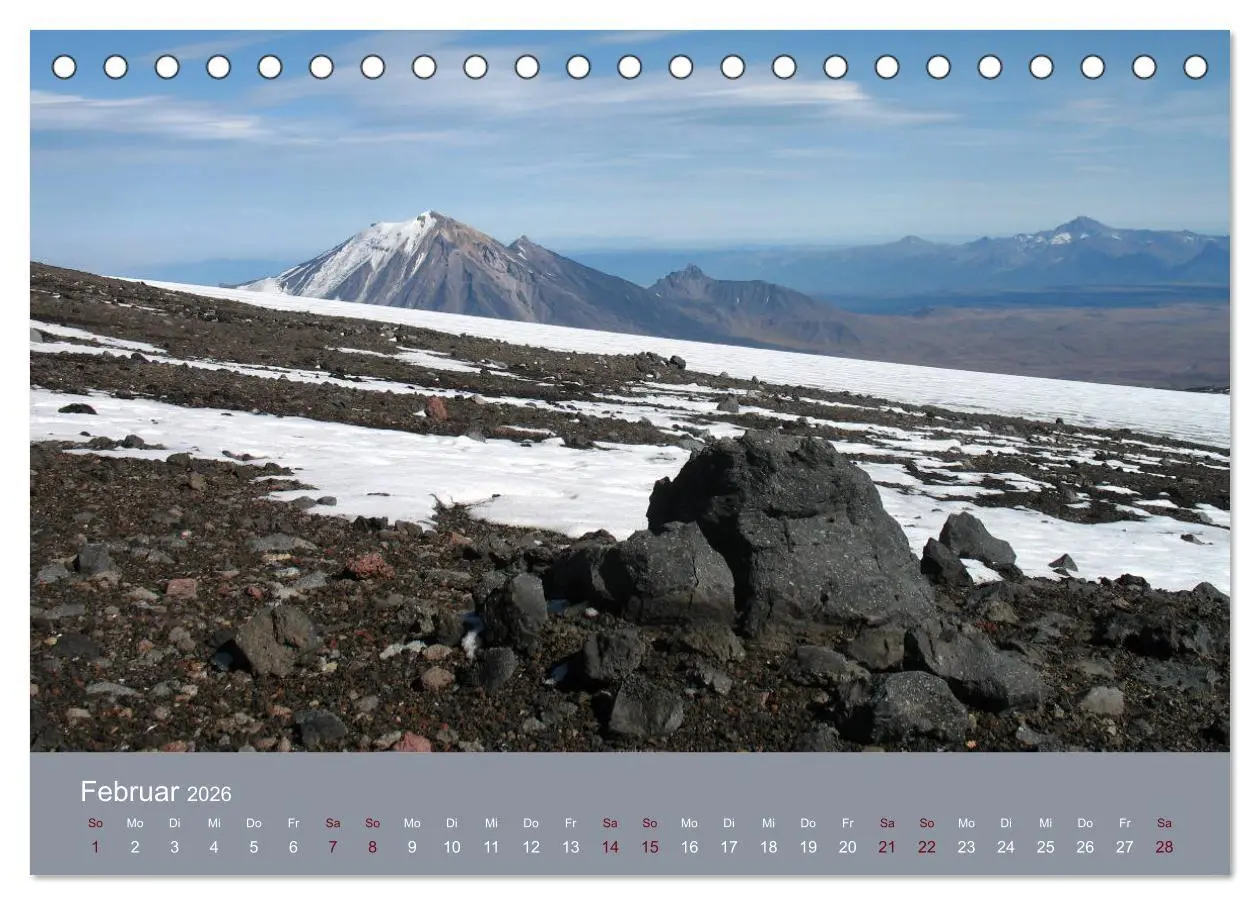 Bild: 9783457765838 | Kamtschatka - Vulkane, Asche, Eis (Tischkalender 2026 DIN A5 quer),...