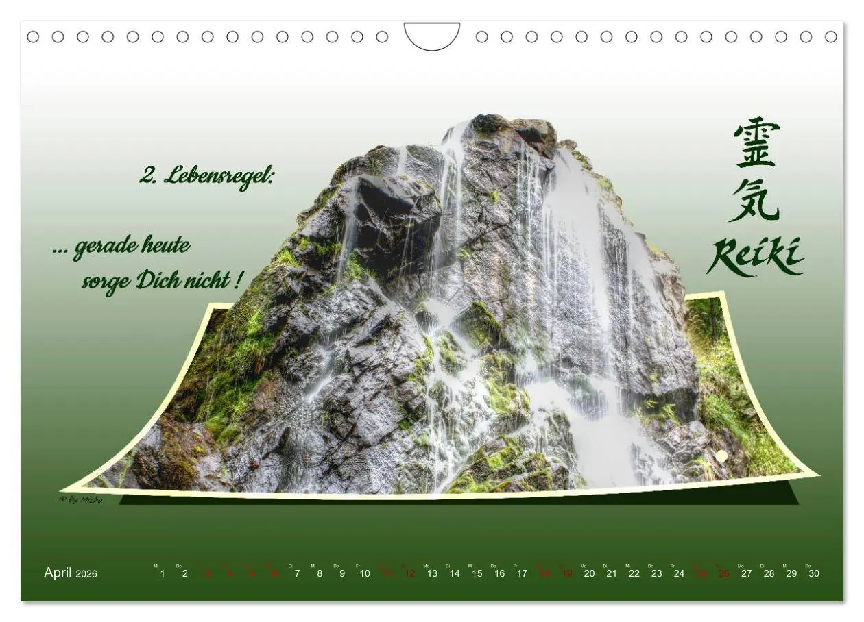 Bild: 9783457835838 | REIKI - Chakren und Lebensregeln (Wandkalender 2026 DIN A4 quer),...