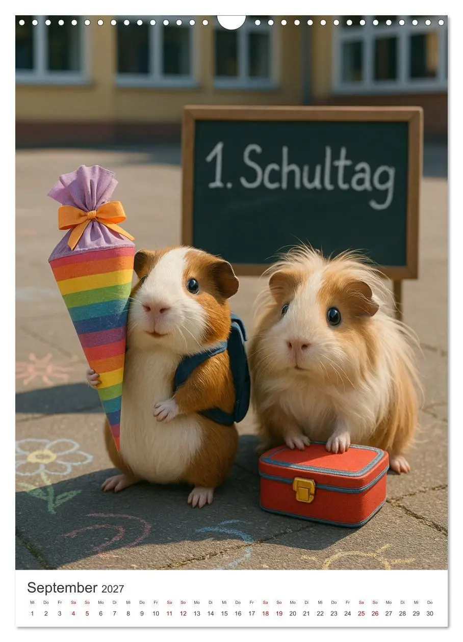 Bild: 9783516925838 | Cozy Moments - Meerschweinchen Kalender (Wandkalender 2027 DIN A3...