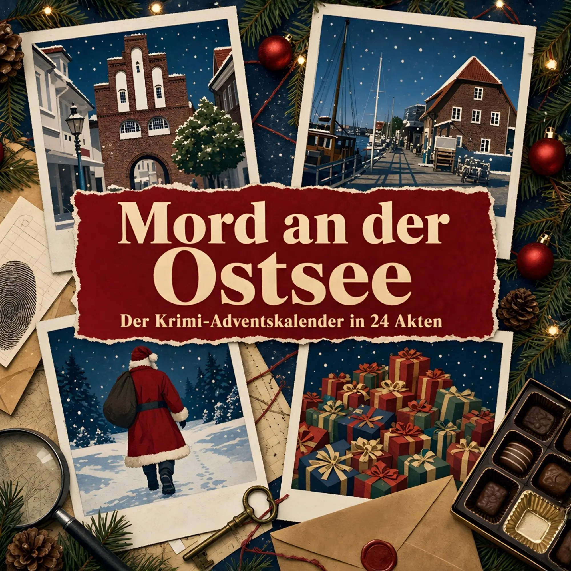 Cover: 9783696115838 | Mord an der Ostsee | Der Krimi-Adventskalender in 24 Akten | Krüger
