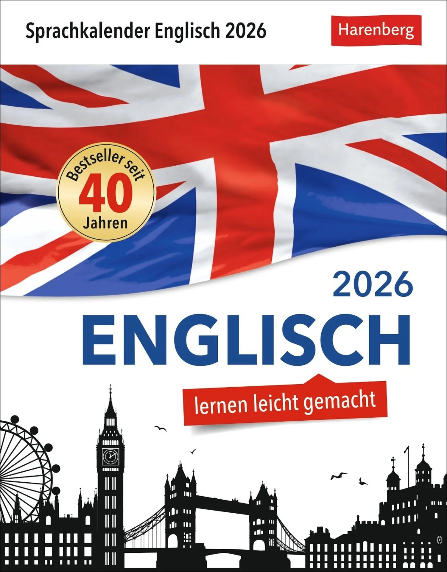 Cover: 9783840035838 | Englisch Sprachkalender 2026 - Englisch lernen leicht gemacht -...