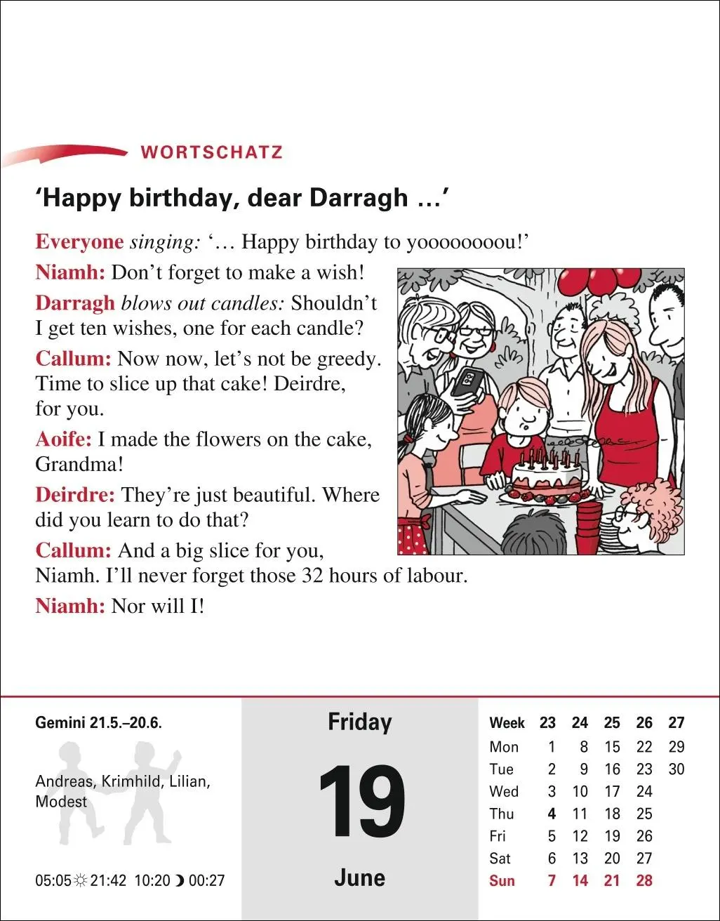 Bild: 9783840035838 | Englisch Sprachkalender 2026 - Englisch lernen leicht gemacht -...