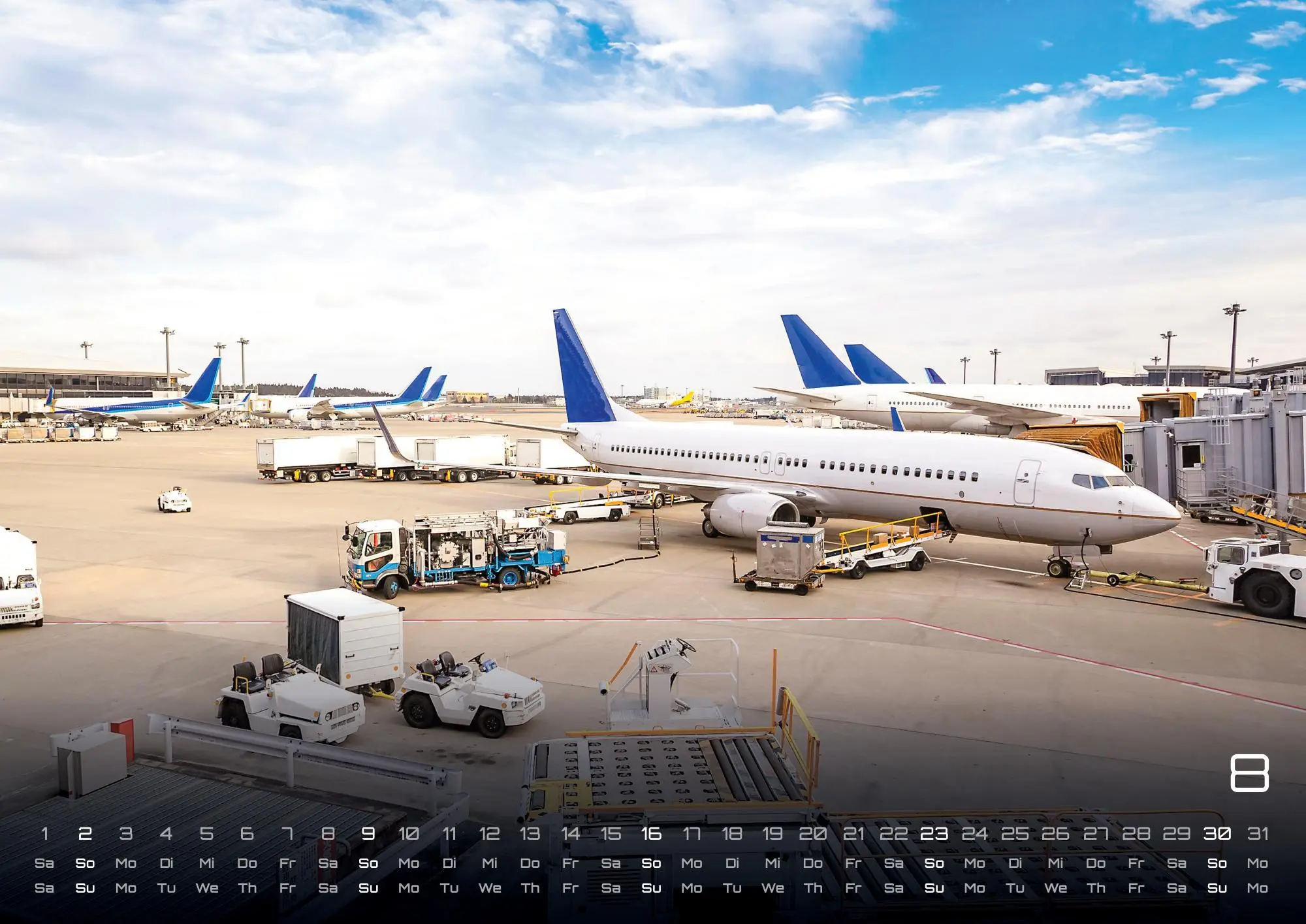 Bild: 9783986735838 | Planes - Über den Wolken - Flugzeuge - 2026 - Kalender DIN A2 | de