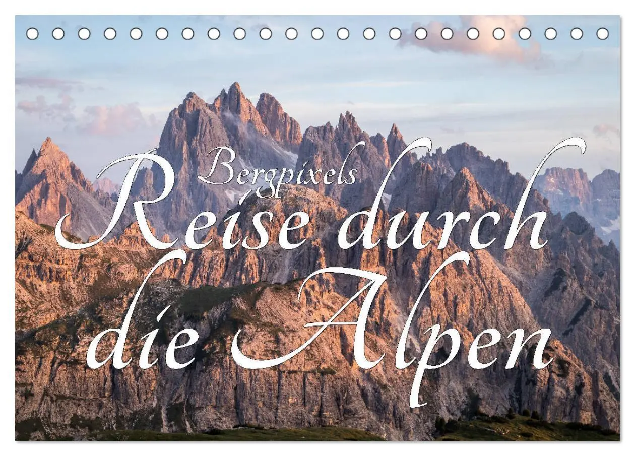 Cover: 9783457685938 | Bergpixel´s Reise durch die Alpen (Tischkalender 2026 DIN A5 quer),...