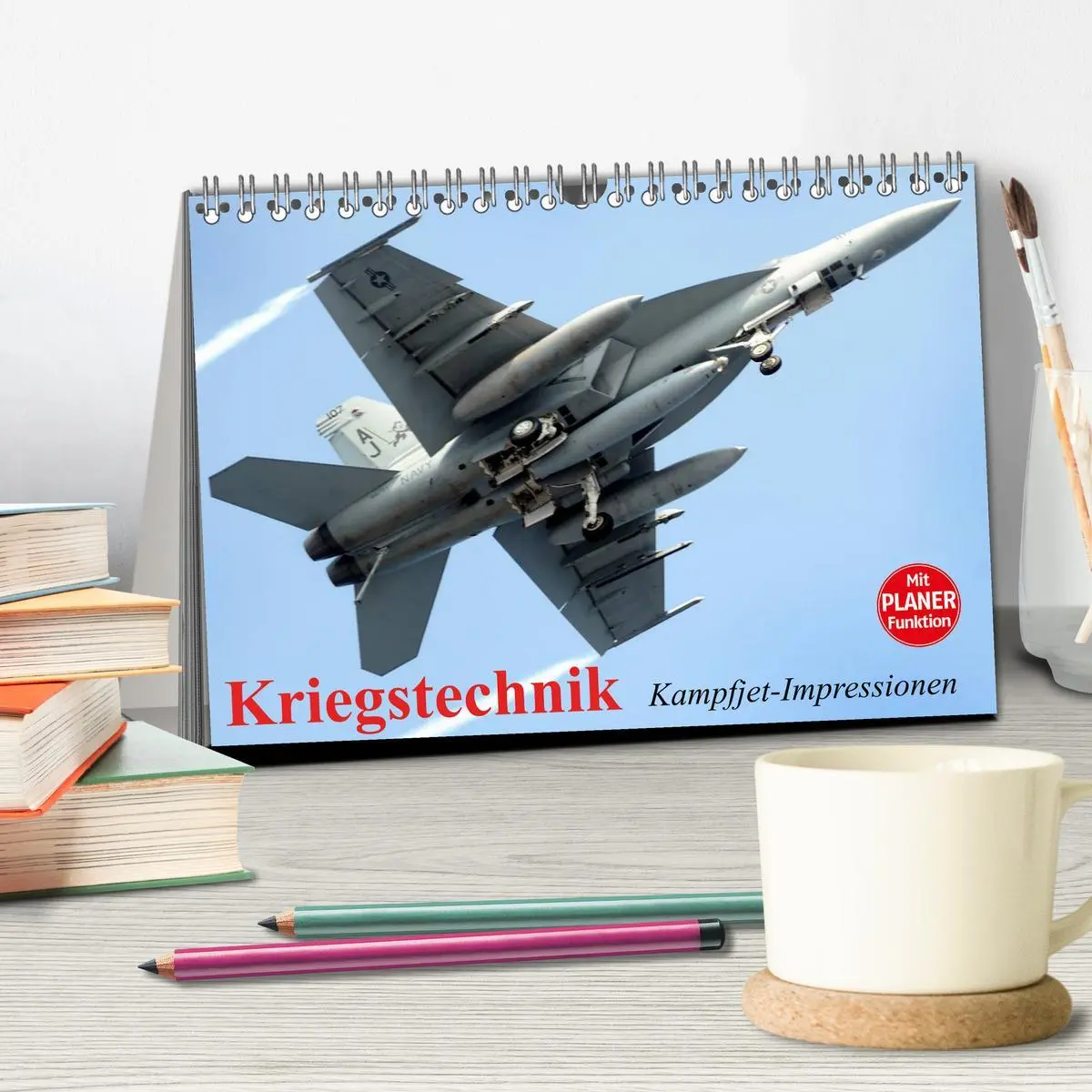 Bild: 9783457995938 | Kriegstechnik. Kampfjet-Impressionen (Tischkalender 2026 DIN A5...