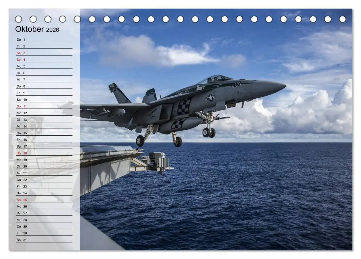 Bild: 9783457995938 | Kriegstechnik. Kampfjet-Impressionen (Tischkalender 2026 DIN A5...