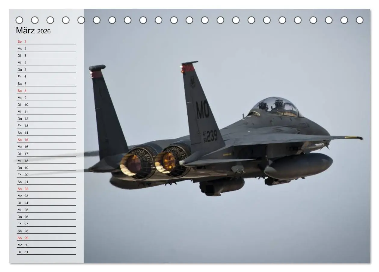 Bild: 9783457995938 | Kriegstechnik. Kampfjet-Impressionen (Tischkalender 2026 DIN A5...