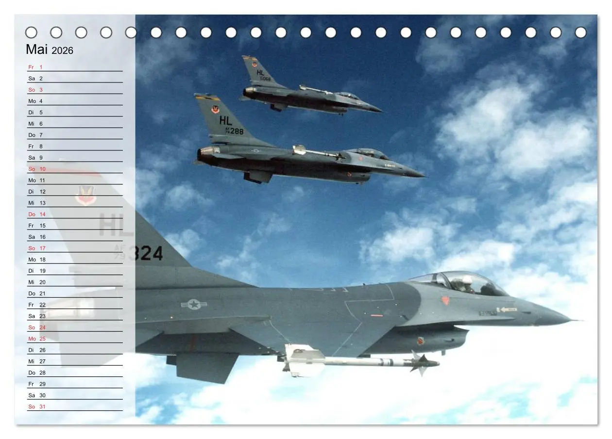 Bild: 9783457995938 | Kriegstechnik. Kampfjet-Impressionen (Tischkalender 2026 DIN A5...