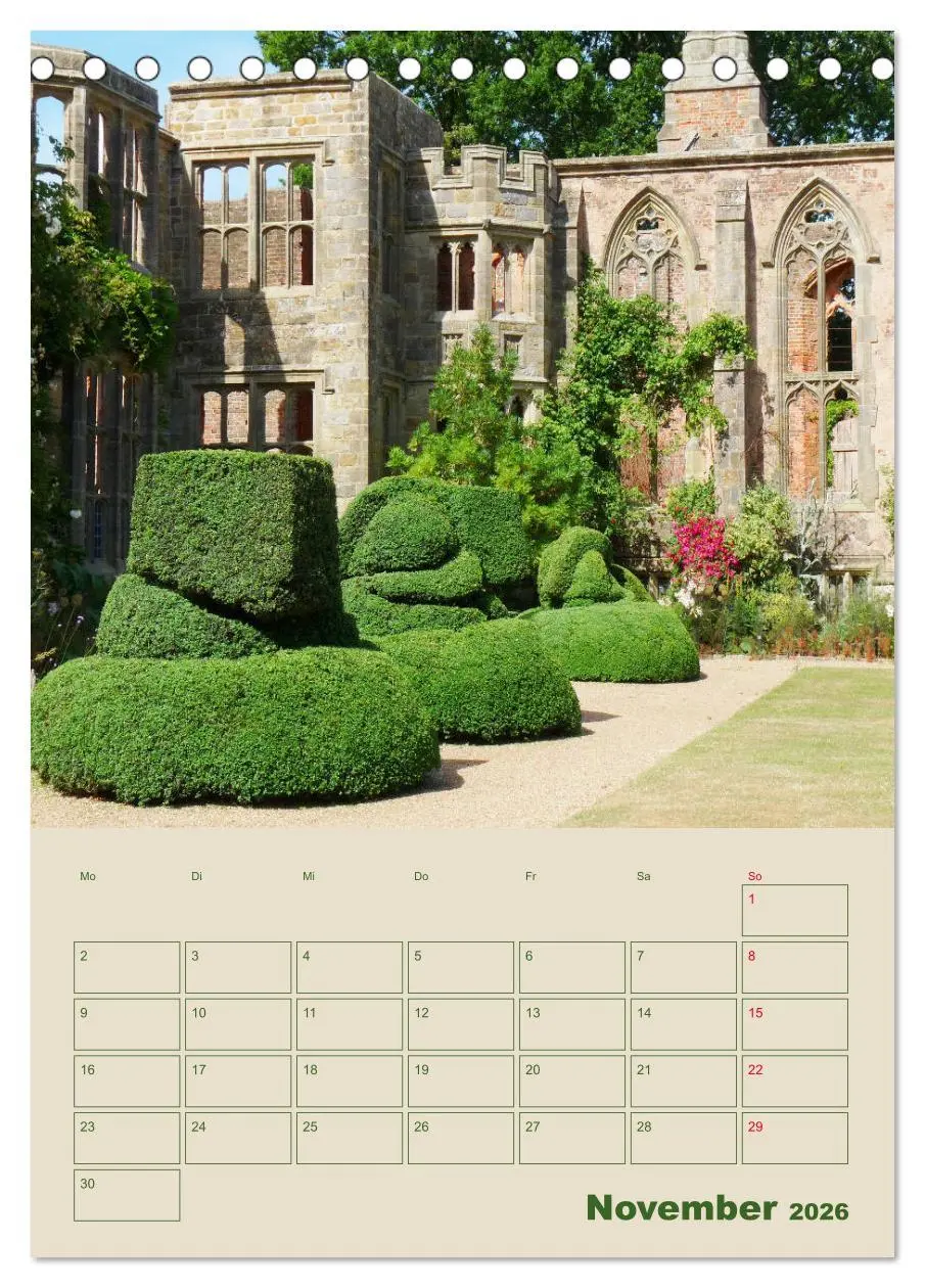 Bild: 9783516395938 | Schlösser und Gärten in England (Tischkalender 2026 DIN A5 hoch),...