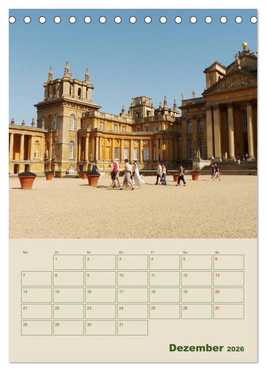 Bild: 9783516395938 | Schlösser und Gärten in England (Tischkalender 2026 DIN A5 hoch),...