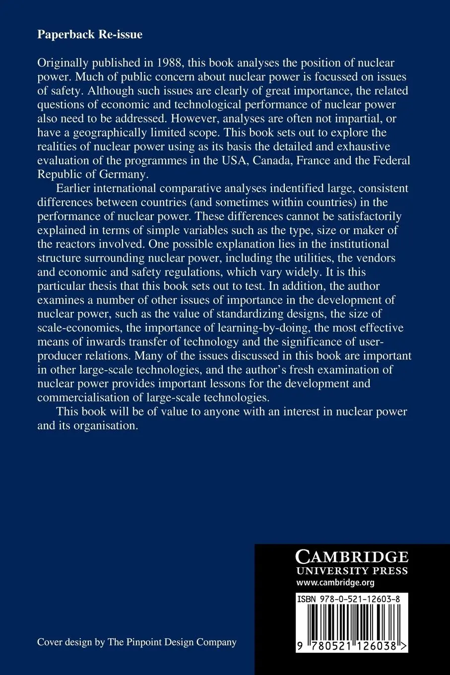 Rückseite: 9780521126038 | The Realities of Nuclear Power | Steve D. Thomas (u. a.) | Taschenbuch