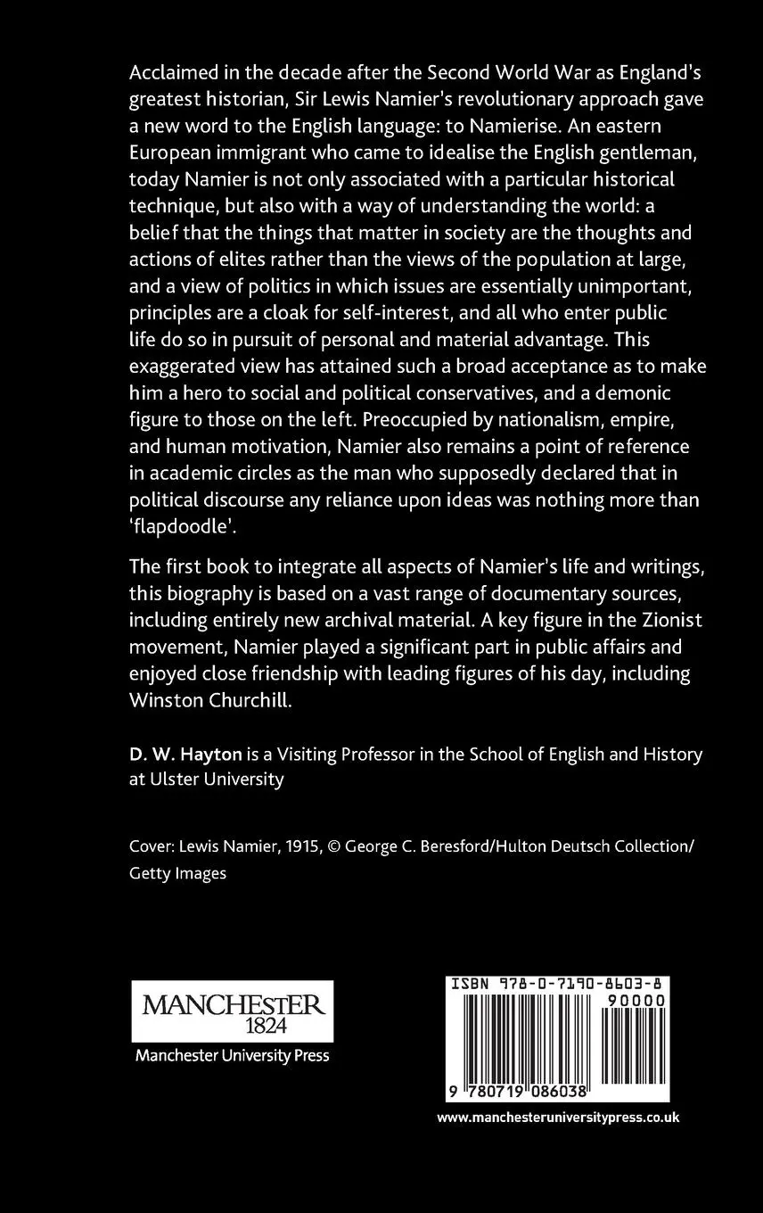 Rückseite: 9780719086038 | Conservative revolutionary | The lives of Lewis Namier | David Hayton