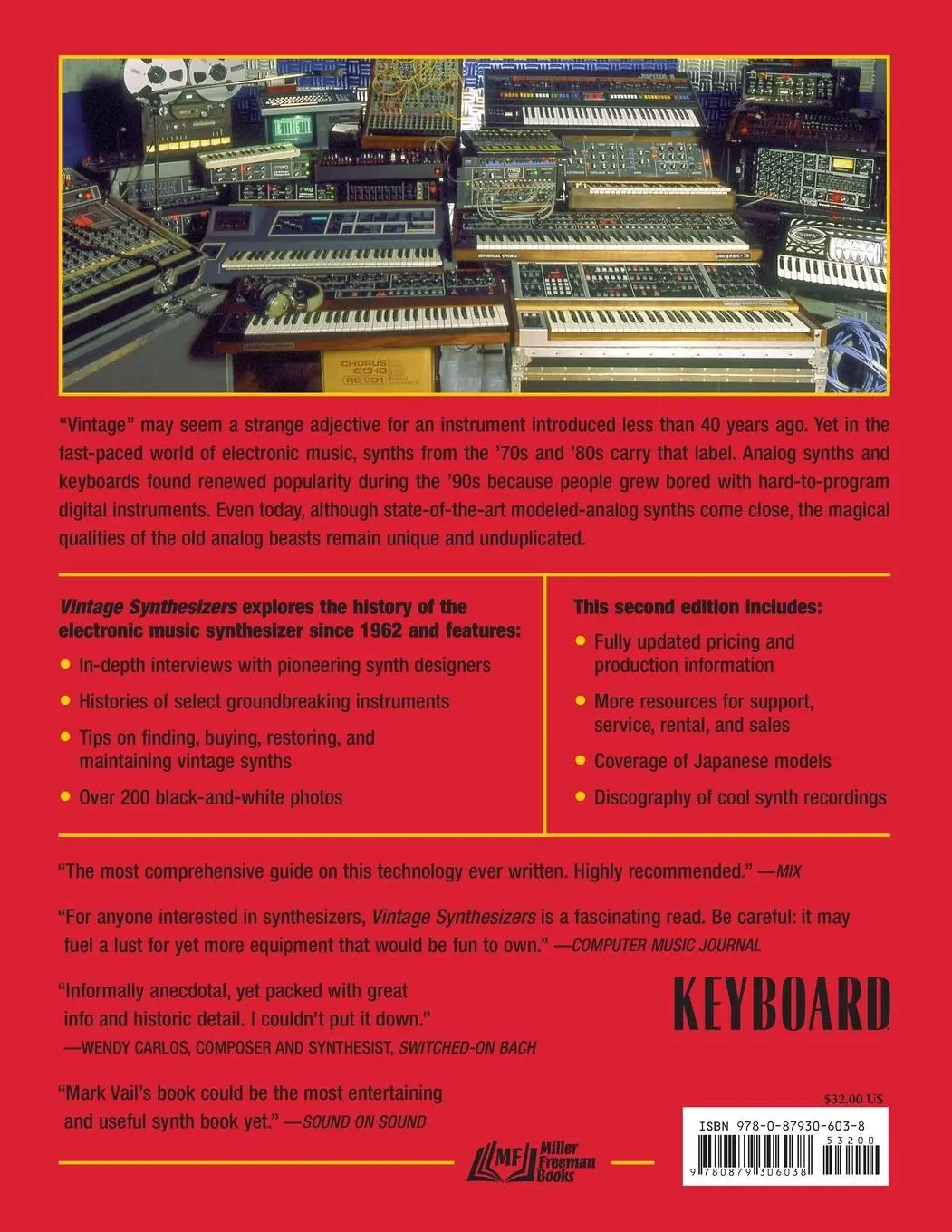 Rückseite: 9780879306038 | Vintage Synthesizers | Mark Vail | Taschenbuch | Buch | Englisch