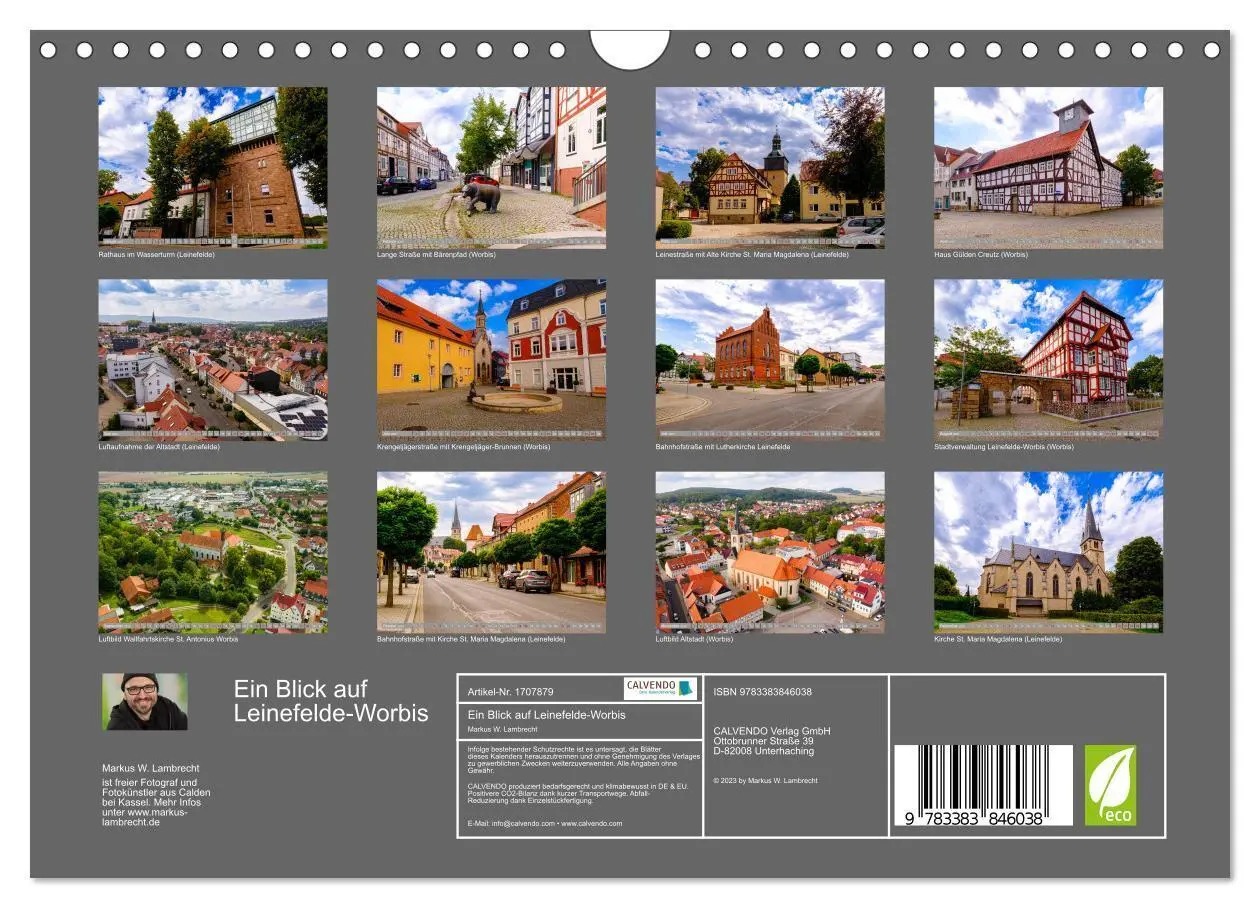 Bild: 9783383846038 | Ein Blick auf Leinefelde-Worbis (Wandkalender 2025 DIN A4 quer),...