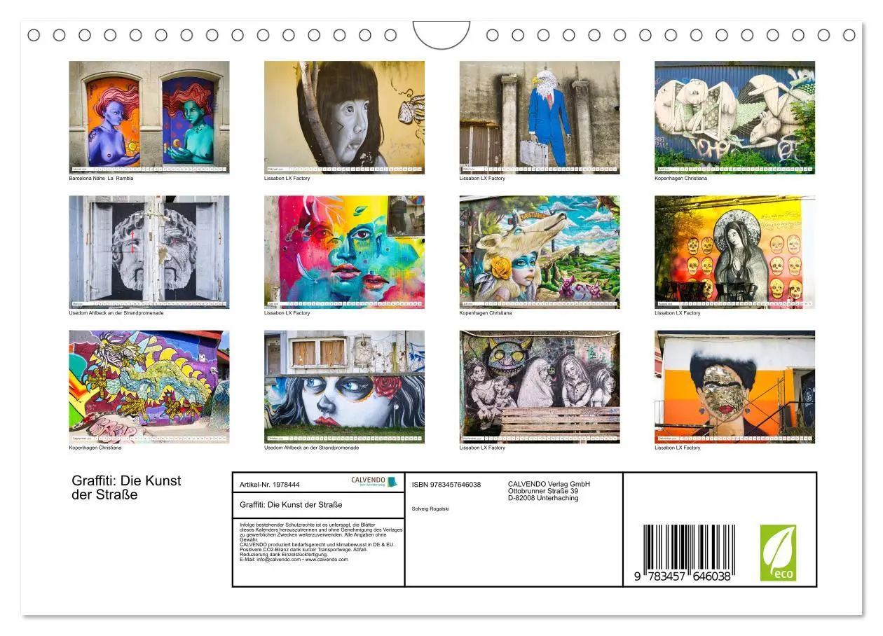Bild: 9783457646038 | Graffiti: Die Kunst der Straße (Wandkalender 2026 DIN A4 quer),...