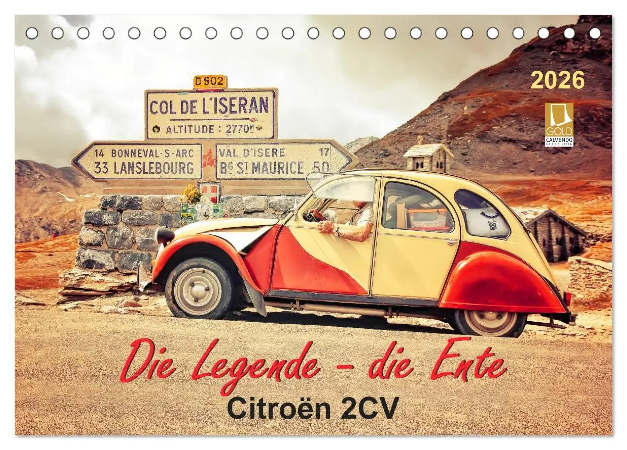 Cover: 9783457956038 | Die Legende - die Ente, Citroën 2CV (Tischkalender 2026 DIN A5...