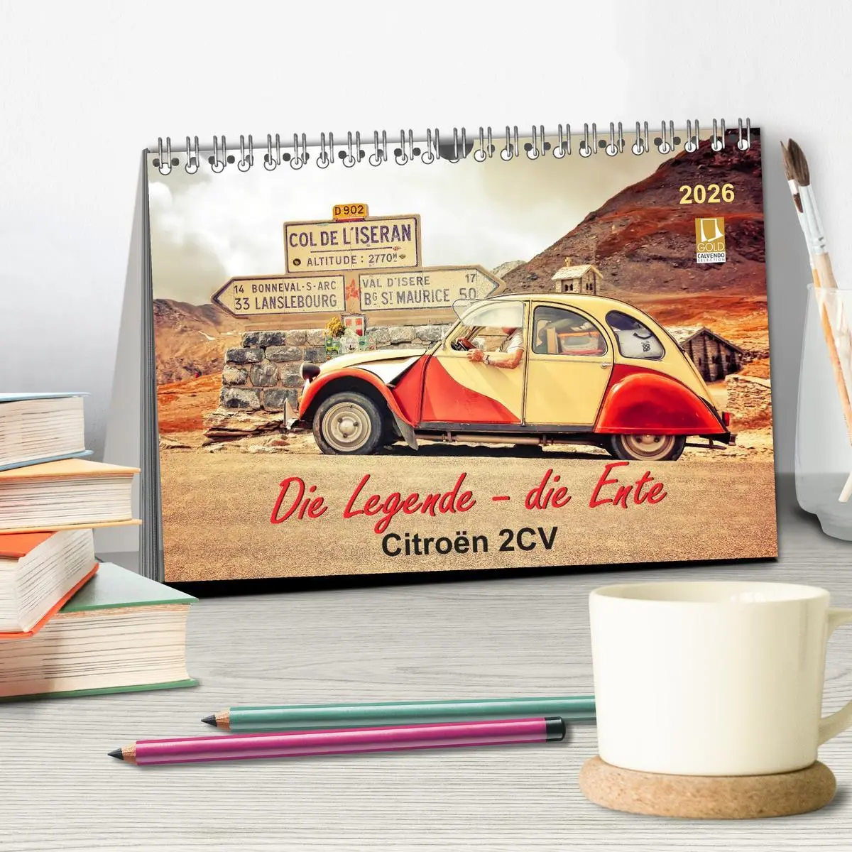 Bild: 9783457956038 | Die Legende - die Ente, Citroën 2CV (Tischkalender 2026 DIN A5...
