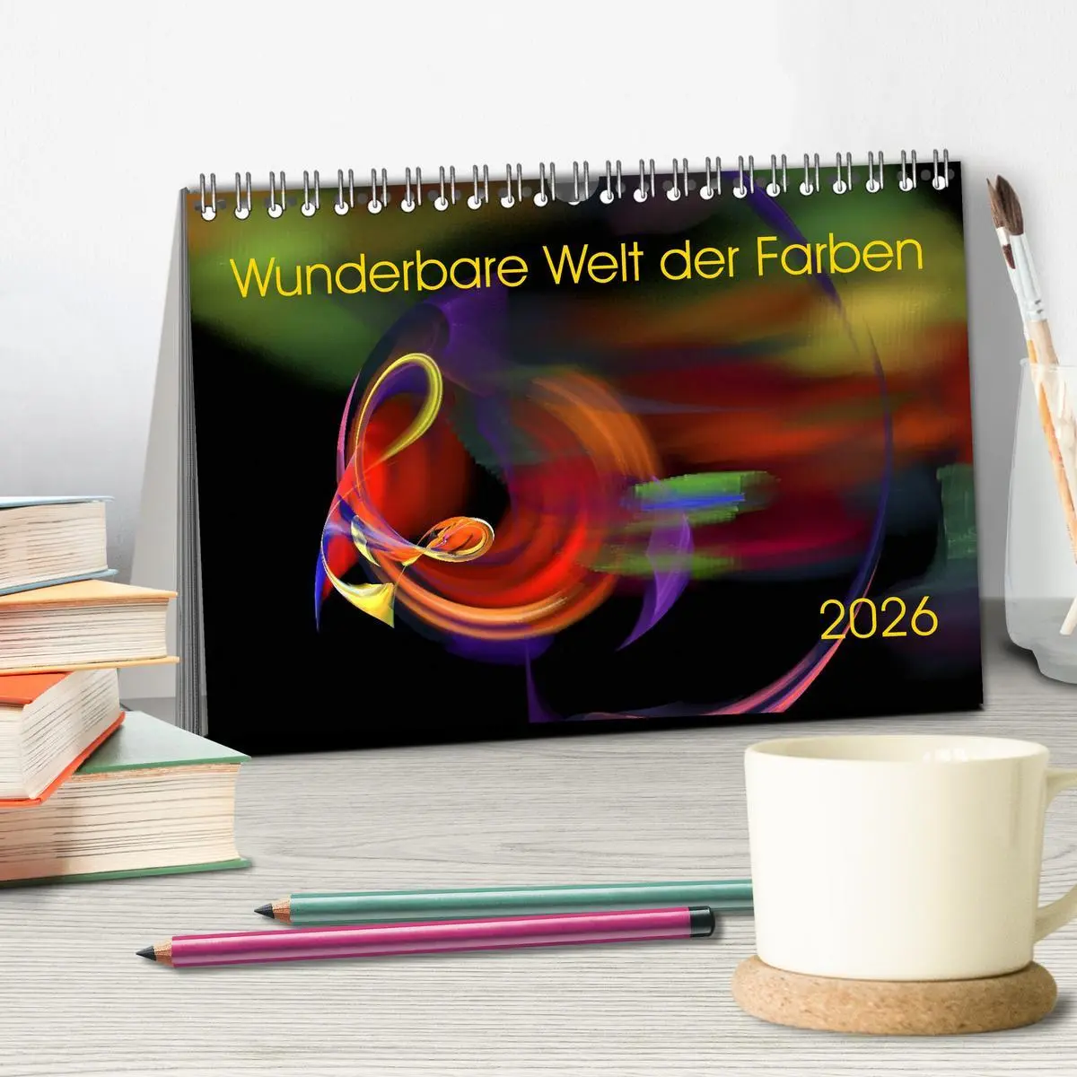 Bild: 9783516116038 | Wunderbare Welt der Farben 2026 (Tischkalender 2026 DIN A5 quer),...