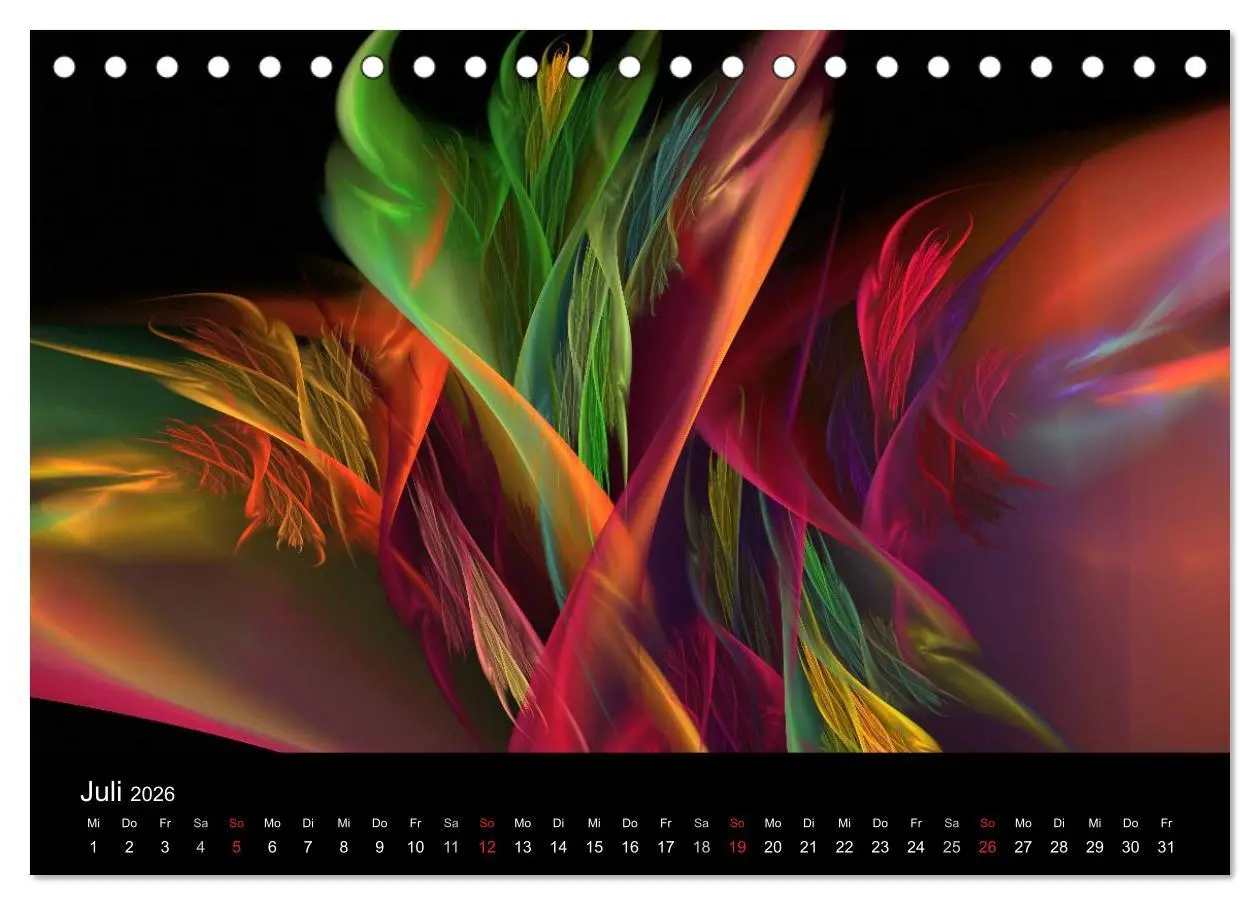 Bild: 9783516116038 | Wunderbare Welt der Farben 2026 (Tischkalender 2026 DIN A5 quer),...