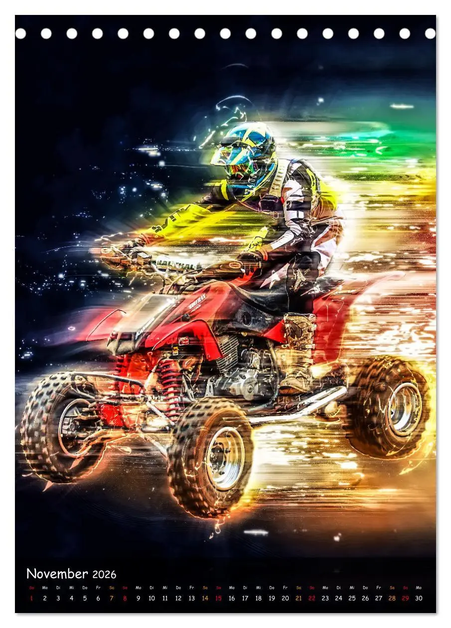 Bild: 9783516356038 | Quad spektakulär (Tischkalender 2026 DIN A5 hoch), CALVENDO...