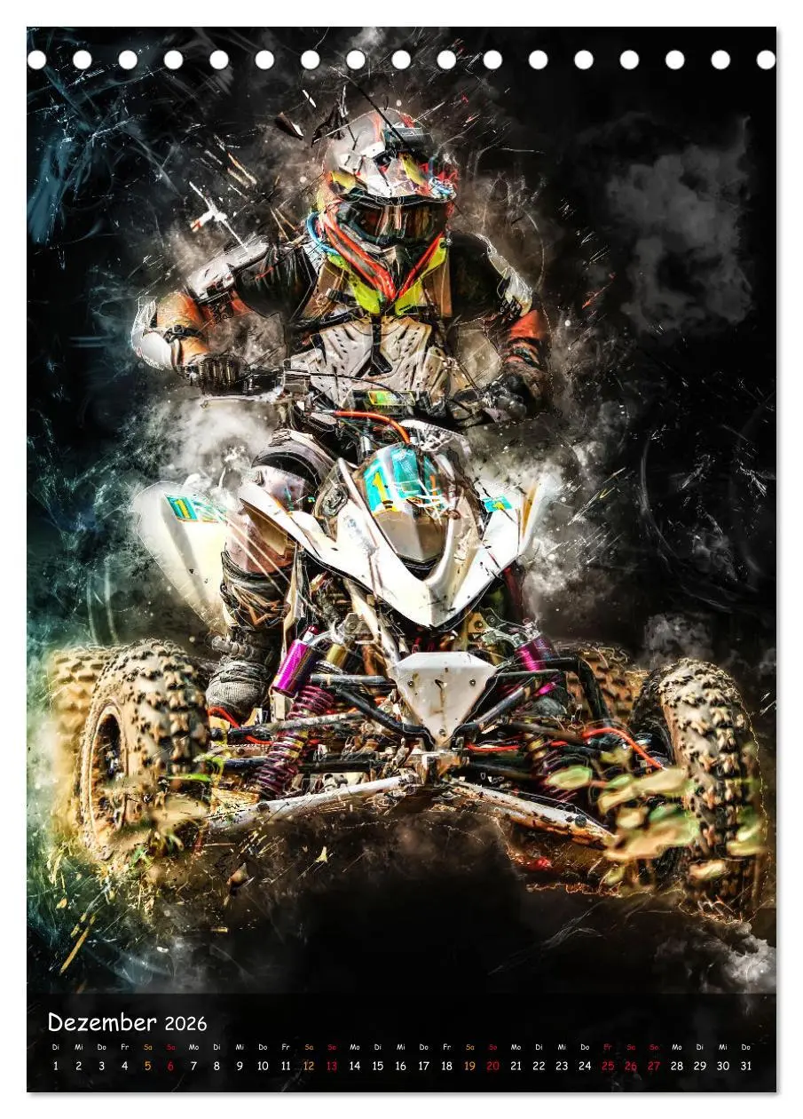 Bild: 9783516356038 | Quad spektakulär (Tischkalender 2026 DIN A5 hoch), CALVENDO...
