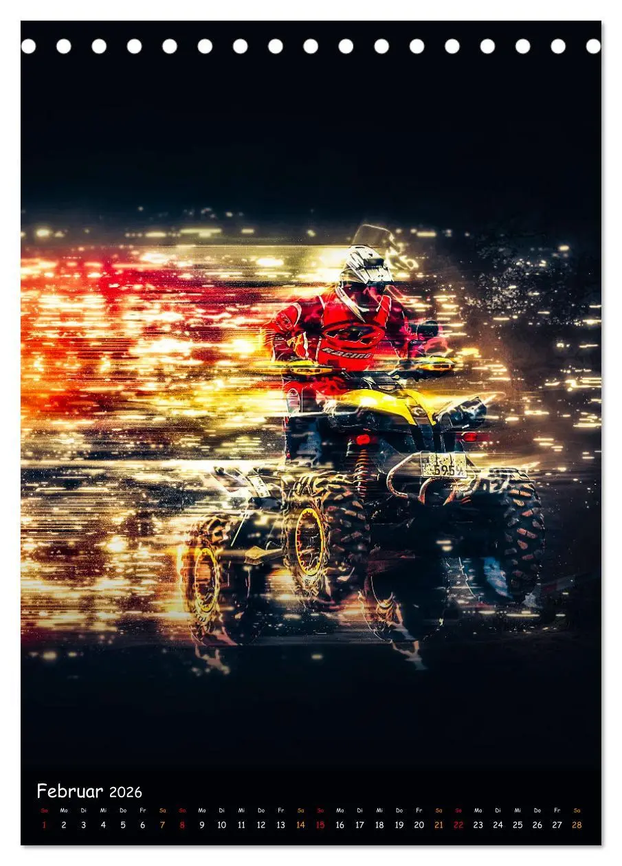 Bild: 9783516356038 | Quad spektakulär (Tischkalender 2026 DIN A5 hoch), CALVENDO...