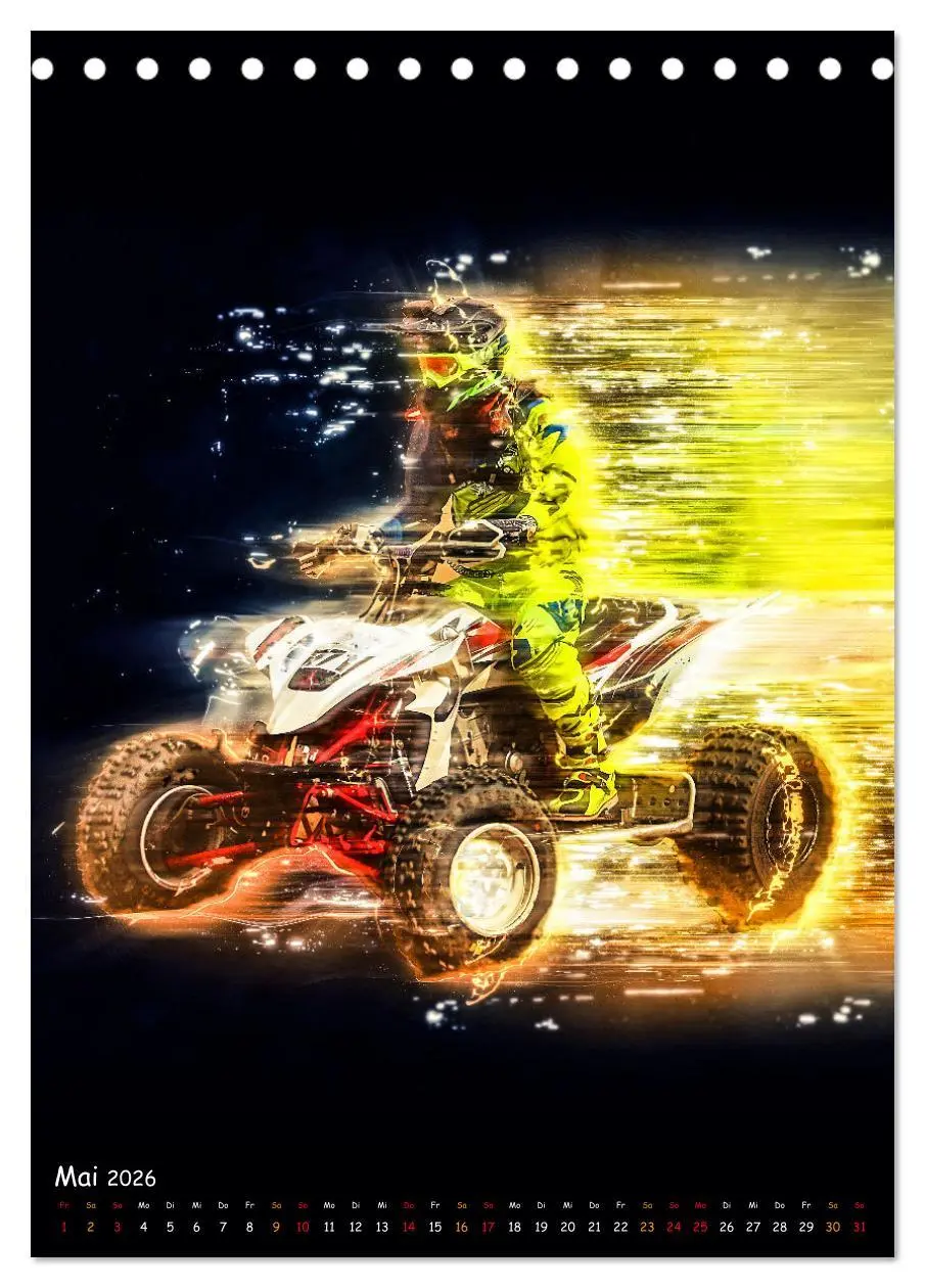 Bild: 9783516356038 | Quad spektakulär (Tischkalender 2026 DIN A5 hoch), CALVENDO...