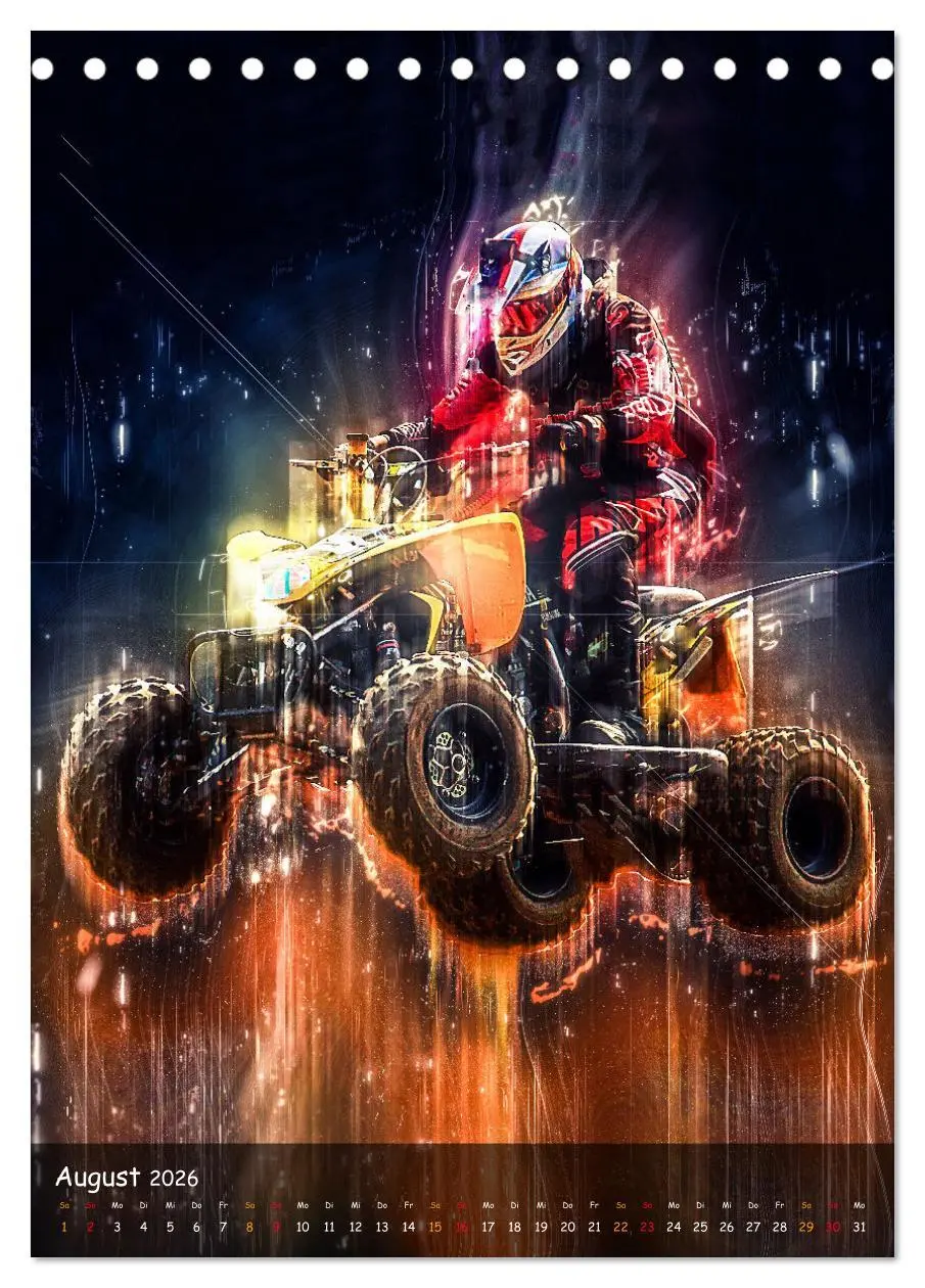 Bild: 9783516356038 | Quad spektakulär (Tischkalender 2026 DIN A5 hoch), CALVENDO...
